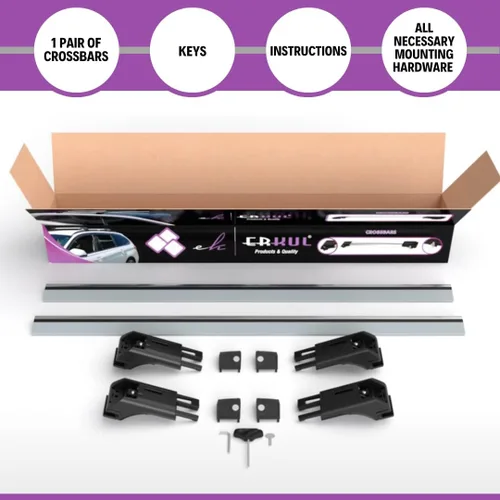 Vista 6 de ERKUL - Barras transversales para techo para Porsche Cayenne 2003-2010 Barras transversales de aluminio con bloqueo antirrobo para el techo