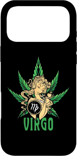 Vista 22 de Zodiac Stoner Vibes: Virgo Cannabis Weed Horoscope Design Case para iPhone 17