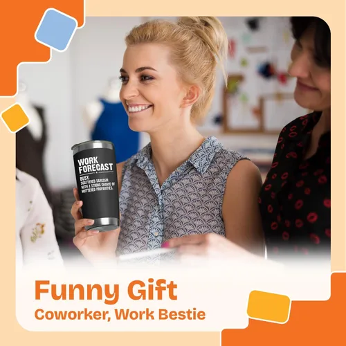 Vista 4 de NewEleven Regalos para Compañeros de Trabajo para Mujeres, Hombres - Divertido Regalo de Mejor Amigo para Bestie del Trabajo, Jefe, Amigos - Regalo