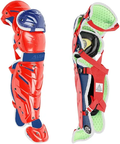 Vista 7 de All-Star Protectores de piernas de béisbol S7 Axis para jóvenes de 9 a 16 años, estándar NOCSAE, protección de nivel élite con tecnología patentada