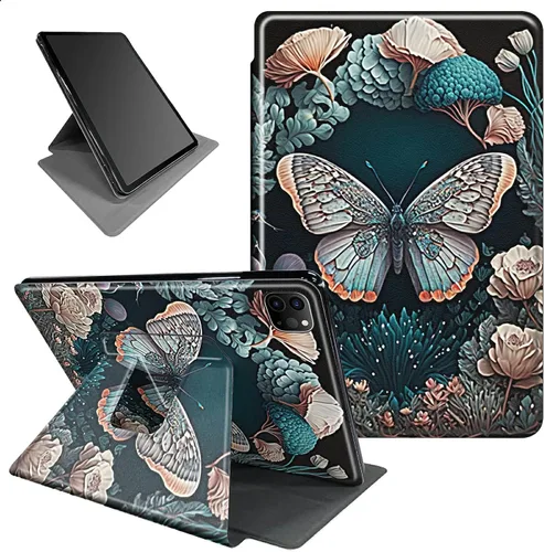 Vista 77 de Funda para iPad mini 6 para iPad mini 6ª generación 8.3 pulgadas 2021 360 grados giratorio soporte ligero protector inteligente cubierta