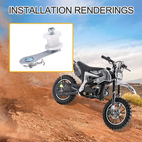 Vista 6 de GOOFIT Tensor de rodillo de cadena resistente con reemplazo de resorte para motocross Dirt Pit Pro de 110 cc, 125 cc, 140 cc, ATV de 4 ruedas