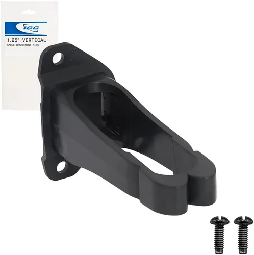 Vista 10 de ICC 1.25" Anillo de gestión de cables de plástico, horizontal, ajuste universal, paquete de 1 – Organizador de cables para cableado estructurado