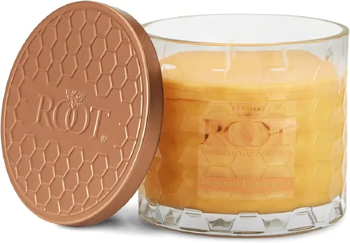 Vista 28 de Root Candles Velas Aromáticas Mezcla de Cera de Panal Vela Artesanal Premium, Veriglass Pequeño, Limón y Bergamota