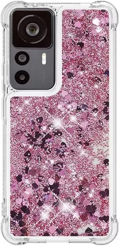 Vista 65 de Funda de silicona transparente con purpurina para Xiaomi Redmi A1 Bling Liquid Clear Star Heart Silicone Bumper a prueba de golpes, funda Azul