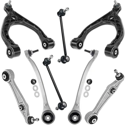 Vista 354 de Detroit Axle - Kit de brazos de control de extremo de 8 piezas para Toyota 2001-2003 Highlander 2002-2003 Camry Lexus ES300, 2 conjuntos de brazos