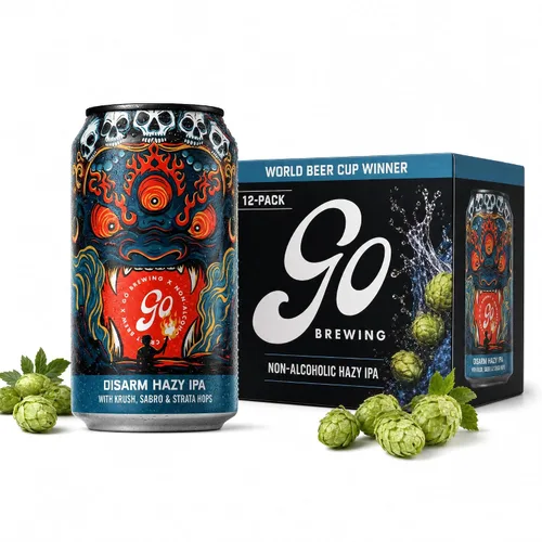 Vista 19 de Go Brewing Mixed Pack Variety, NA Beer, 12 Pack (12 oz)
