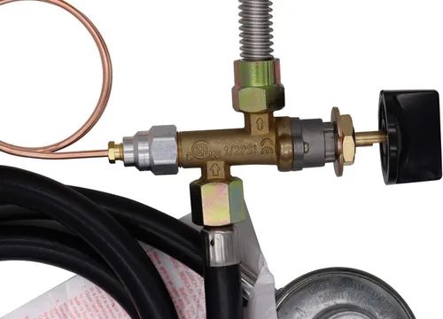 Vista 8 de METER STAR Fogata de propano/piezas de chimenea Sistema de válvula de control de gas Válvula reguladora con manguera y válvula mezcladora de aire