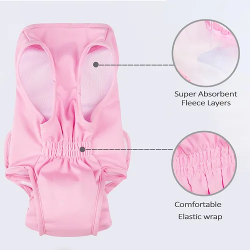 Vista 6 de Pañal de cuerpo completo para perro con pañales para cachorros, traje de recuperación fisiológica para perros y gatos después de la cirugía, suave