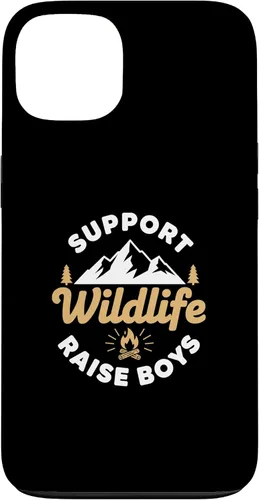 Vista 7 de Parent Support Wildlife Raise Boys - Mom Dad Outdoors Case for iPhone 16
