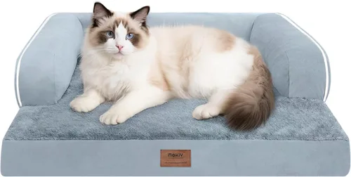 Vista 88 de Cama pequeña para perros y sofá para gatos, camas ortopédicas impermeables para perros pequeños, cama para gatos, sofá para mascotas cómodo