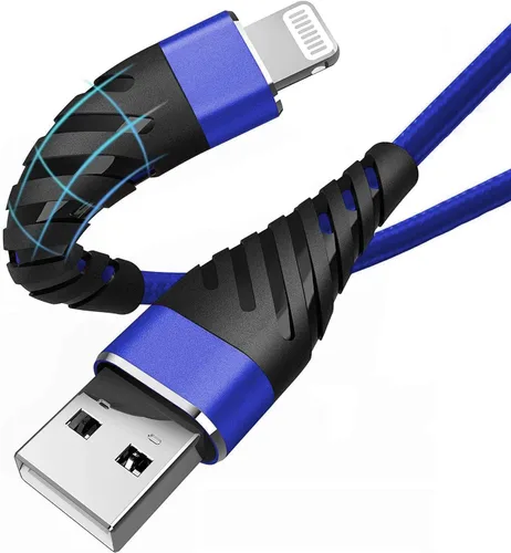 Vista 22 de Cable de carga para iPhone de 3 pies para [certificado MFi de Apple], (paquete de 2) cable Lightning CyvenSmart de 3 pies, cable de carga rápida