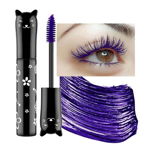 Vista 8 de 6 juegos de rímel de colores Regalo volumen y longitud de rímel Blanco Azul Púrpura Negro Marrón Rosa Impermeable Natural Hipoalergénico