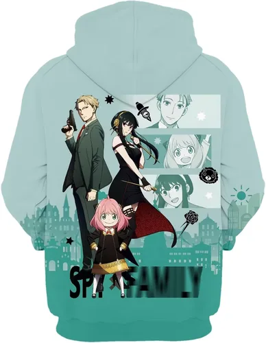 Vista 3 de NASOAR Sudadera con capucha de anime linda ropa casual para adultos, ropa casual de buen aspecto, anime japonés, cosplay, Sweatshir