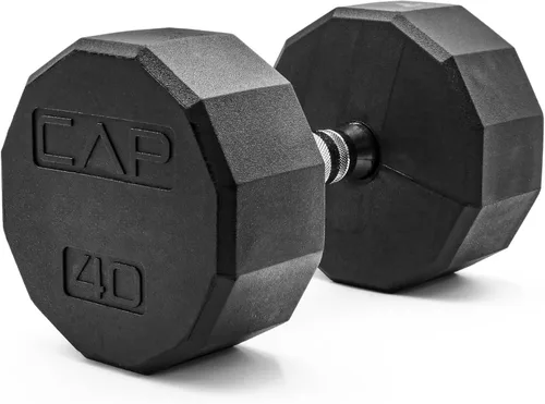 Vista 28 de CAP Barbell Peso de la mancuerna hexagonal recubierta, individual, 10-120 libras, múltiples opciones