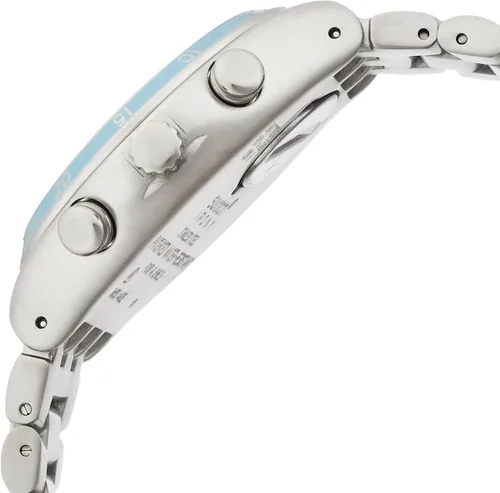 Vista 3 de Swatch pulsera de acero & Case esfera azul ycs589gReloj cronógrafo de cuarzo unisex