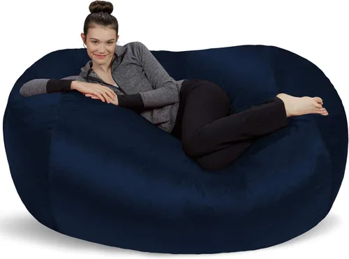 Vista 4 de [Usado] Sofa Sack Funda para Silla Puff Solo la Funda, para Adultos y Niños, Sin Relleno, Cómoda y Esponjosa, Funda de Repuesto para Silla Puff