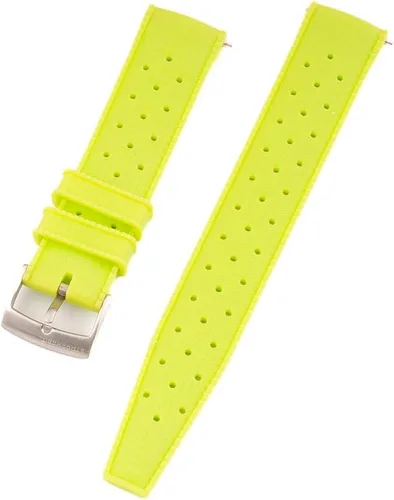 Vista 21 de StrapHabit Correa de reloj de liberación rápida estilo tropical de goma FKM 18mm, 19mm, 20mm, 21mm, 22mm Negro