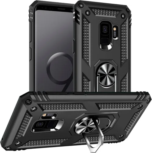 Vista 21 de Yiakeng Funda para Samsung Galaxy S8, Samsung S8, funda protectora de grado militar con anillo para Samsung Galaxy S8 (verde militar)