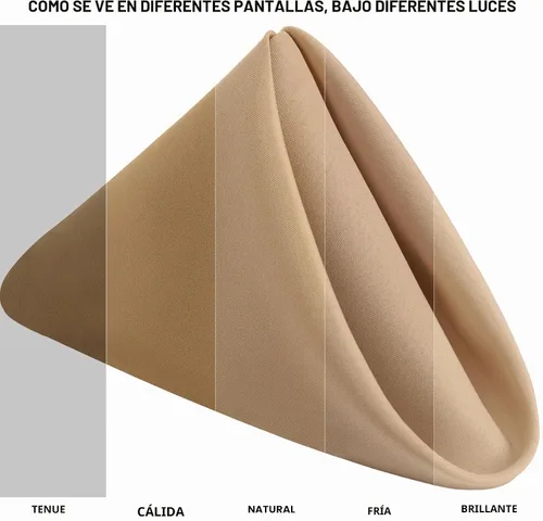 Vista 3 de Utopia Home [Paquete de 24, beige] Servilletas de tela de 17 x 17 pulgadas, 100% poliéster