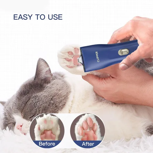 Vista 4 de Cilppers de aseo para perros, prácticos y potentes kits de recortadora eléctrica de pelo para mascotas, impermeables, inalámbricas, recargables