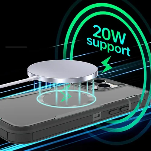 Vista 6 de Diseñada para iPhone 14 Pro, protección magnética contra caídas resistente, compatible con MagSafe, a prueba de polvo, no se decolora, no se pone