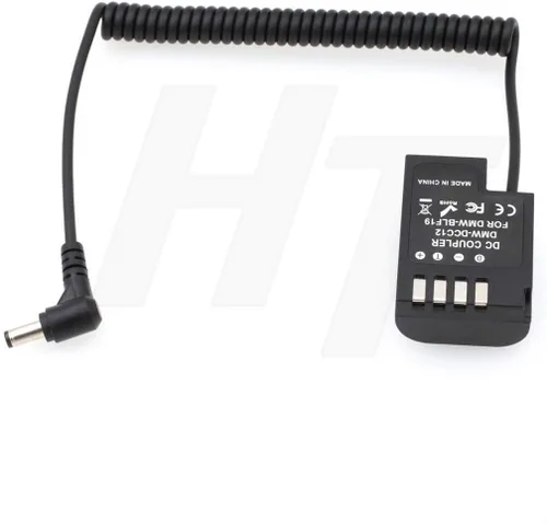 Vista 4 de Batería simulada del acoplador de CC DMW-DCC12 para cámara DSLR Panasonic DMC-GH5 GH4 GH3, reemplazo DMW-BLF19 DMW-DCC12 para DMW-BLF19