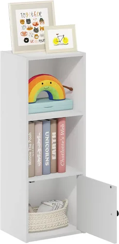 Vista 9 de Furinno PASIR - Estantería de libros de 2 niveles, estantería moderna de 9 x 12 x 21, estanterías abiertas para sala de estar, dormitorio, oficina