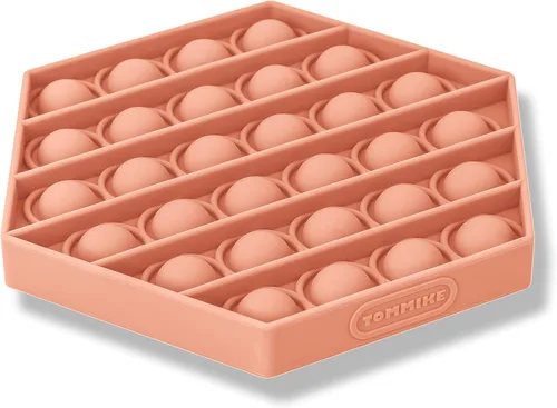 Vista 12 de TOMMIKE Juguete hexagonal de burbujas sensoriales para aliviar la ansiedad y el estrés, necesidades especiales, autismo, aprendizaje, oficina