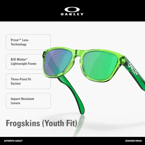 Vista 3 de Oakley Junior Frogskins XXS OJ9009 Square Sunglasses for Boys for Girls