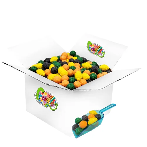 Vista 8 de Fruidles Fancy Fruit - Bolas de chicle de frutas, golosinas originales en forma de dulces, dulces para bufé de dulces, certificado Kosher Parve