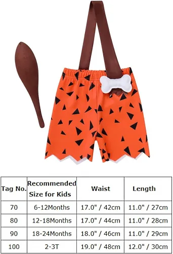 Vista 7 de OBEEII Disfraz de Picapiedra Bamm-Bamm para niños y niñas disfraz de Picapiedra Fred para cosplay sesión de fotos
