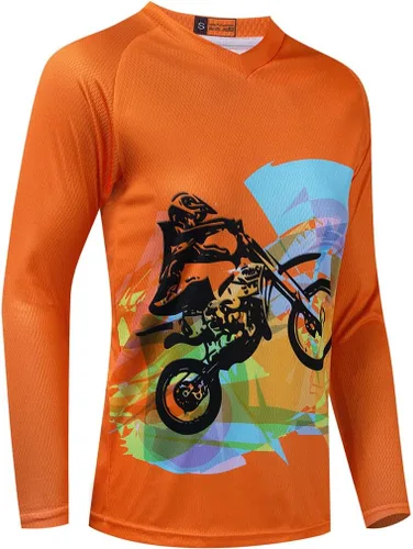 Vista 11 de Camiseta de manga larga MTB para mujer, camiseta de motocross de montaña, motocross, ciclismo, BMX, motocicleta, pesca, carreras