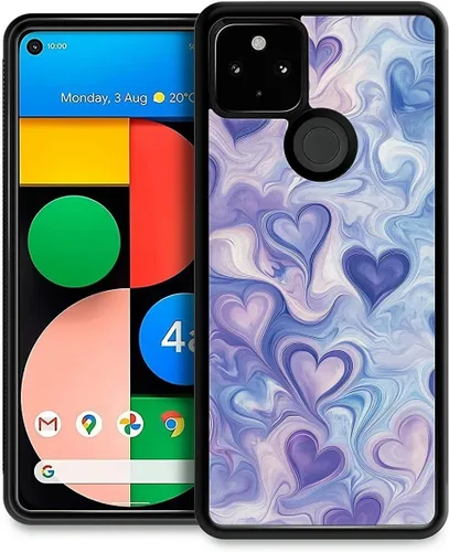 Vista 138 de Compatible con Google Pixel 4A 5G Mobile Case Creative Acrylic Back Panel Silicona Edge Case Slim Protección Especialmente para Google Pixel 4A 5G