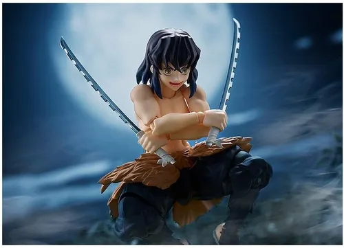 Vista 4 de Max Factory Figma Figma Demon Slayer Inosuke Hashibira, 5.5 in