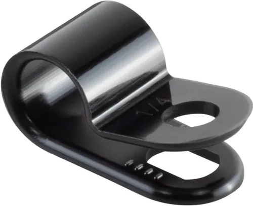 Vista 10 de GTSE - Abrazaderas de cable de plástico de nailon negro Montaje de tornillo de 1/2 pulgada, paquete de 100