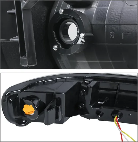 Vista 11 de M-AUTO Switchback - Tira de faros delanteros LED DRL de 4 piezas + lámparas de parachoques compatibles con GMC Sierra 1500 99-07, 99-04 2500, 01-07