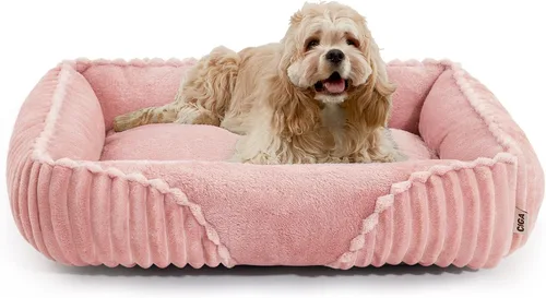 Vista 28 de EHEYCIGA Linda cama para perro de tamaño mediano, cama para mascotas de 30 Crema