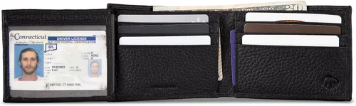 Vista 6 de WOLVERINE Men's Bifold Leather and Canvas Wallets
