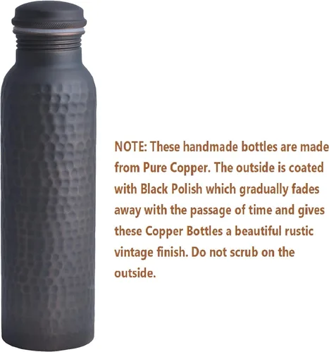 Vista 8 de Staglife Botellas de agua de cobre para agua potable para hombres y mujeres, jarra de agua de cobre puro, dispensador de recipientes de cobre, 33