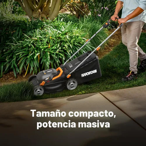 Vista 2 de Worx Cortacésped inalámbrico, cortacésped 2 en 1 de 40 V y 14 pulgadas