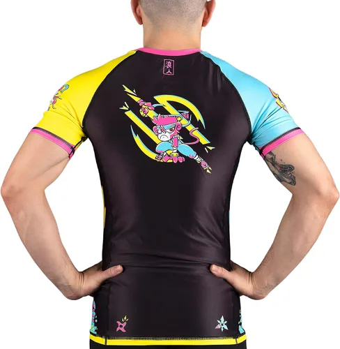 Vista 2 de Sanabul Ronin - Camiseta de manga corta para Jiu Jitsu MMA Training BJJ Rash Guard