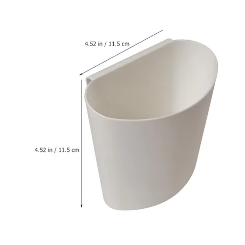 Vista 2 de Zerodeko Soporte para tazas colgantes, organizador de carrito rodante, accesorios de 4 piezas, cesta de almacenamiento, cubo colgante, contenedores