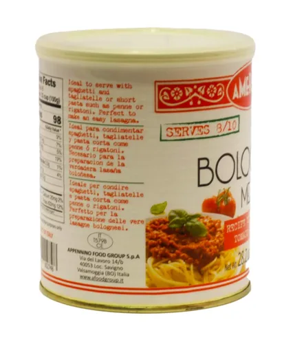 Vista 3 de AMERIGO Salsa de carne boloñesa italiana tradicional 28.2 oz (800g)