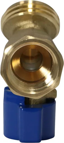 Vista 3 de XFITTING - Manguera roscada hembra de 1/2 pulgada x 3/4 pulgadas, manguera roscada Bibb sin torceduras, 1/4 de vuelta, latón, agua o aceite