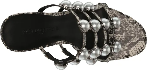 Vista 5 de Karl Lagerfeld Paris Addica Pearls-Plataforma plateada para mujer