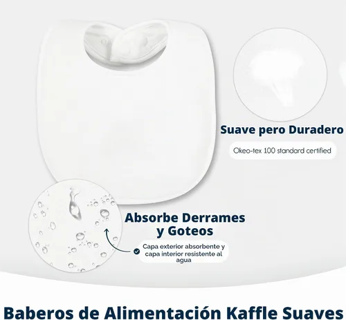 Vista 3 de Tiny Twinkle Baby Feeding Bibs - Waterproof and Absorbent Infant Drool and Feeding Baby Bibs