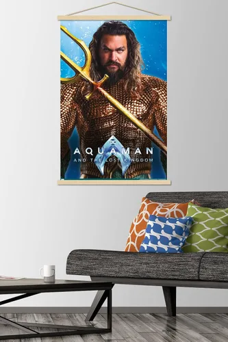 Vista 2 de Trends International DC Comics Movie Aquaman and the Lost Kingdom - Póster de pared de Aquaman, 22.37 x 34.00 pulgadas, paquete de impresión premium