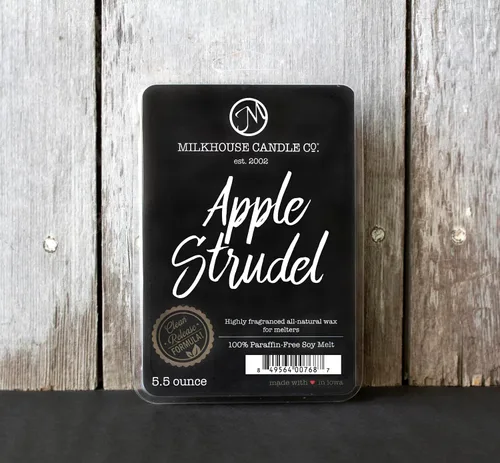 Vista 5 de Milkhouse Candle Company, strudel de manzana, colección lechería, vela de cera de soja con fragancia que se derrite, 158 ml