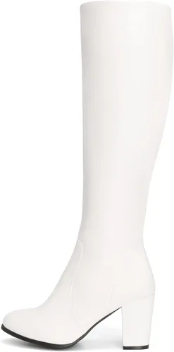Vista 2 de DREAM PAIRS - Botas altas de tacón grueso para mujer, largo por encima de la rodilla